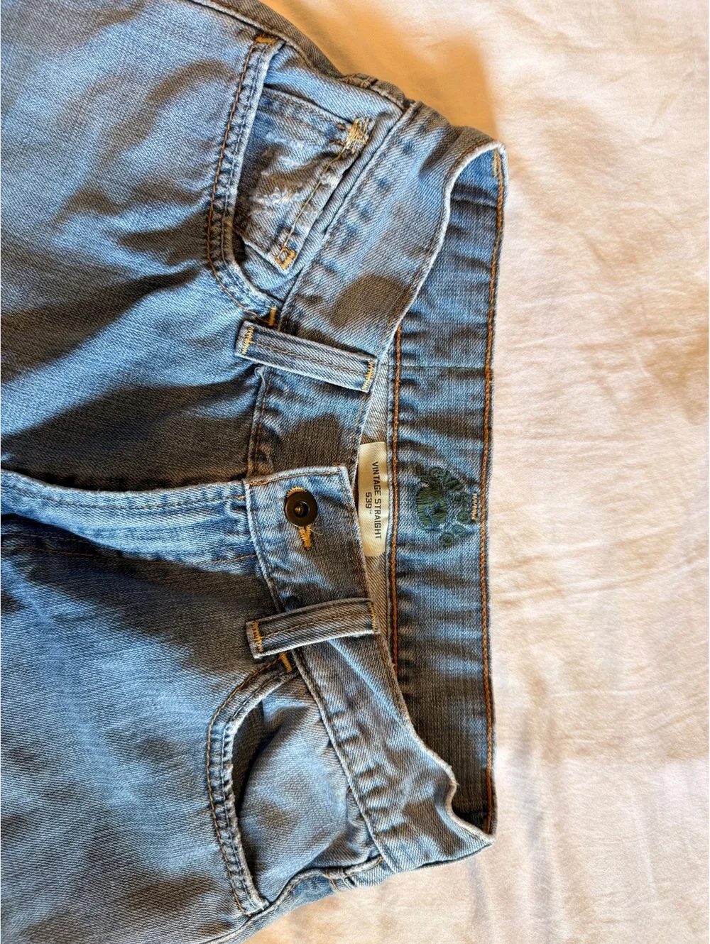 Levi’s vintage straight 539 denim jeans 100% organic cotton 30 x 32